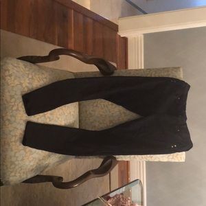 Black skinny jeggings